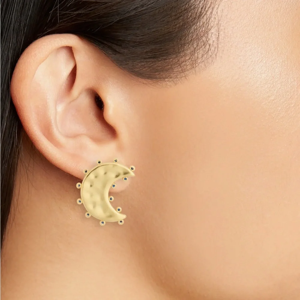 Madewell Celestial Moon Statement Stud Earrings - Picture 2 of 4